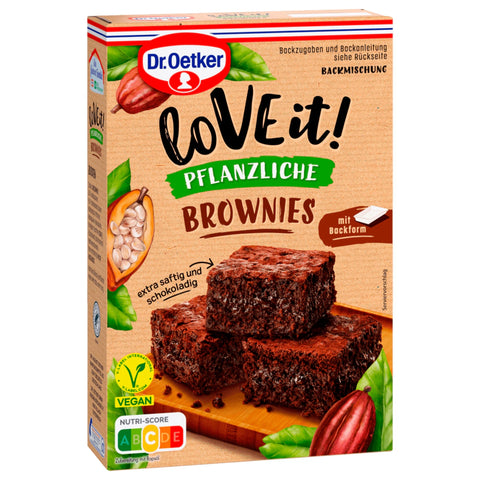 8x Dr. Oetker Backmischung LoVE it! Brownies vegan 480g