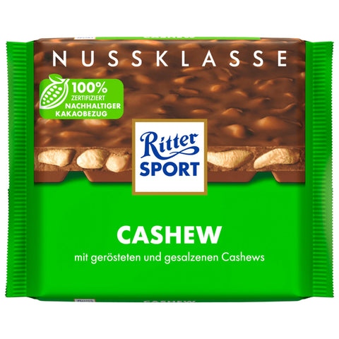 12x Ritter Sport Nussklasse Cashew 100g