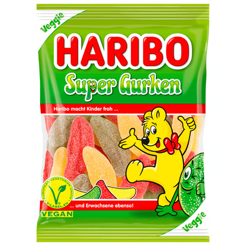 15x Haribo Super Gurken vegan 175g