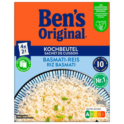 9x Ben's Original Basmati-Reis im Beutel 10 Minuten 4x125g