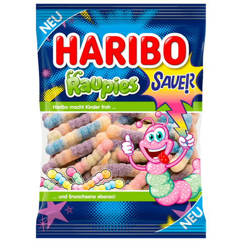 14x Haribo Raupies sauer 160g