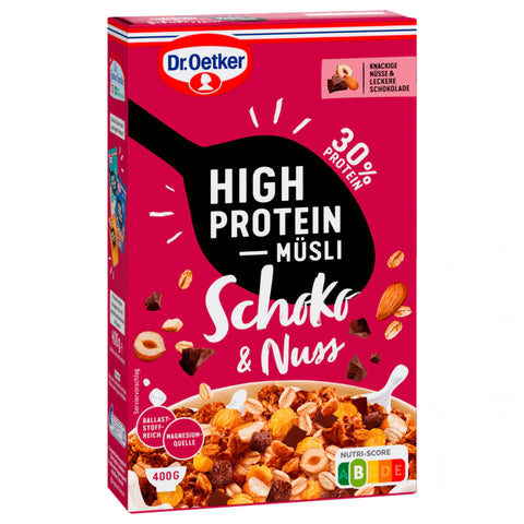 8x Oetk High Protein Müsli Schoko Nuss 400g