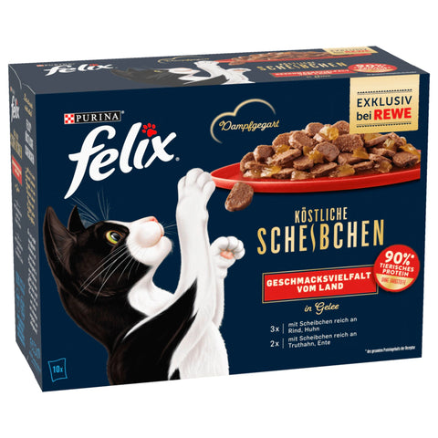 6x Felix MP Köstliche Scheibchen Land 10x80g