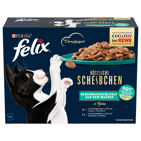 6x Felix Köstliche Scheibchen Wasser 10x80g