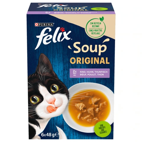 8x Felix Soup Strips Gemischte Auswahl 6x48g