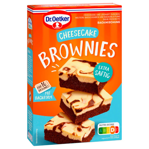 8x Dr. Oetker Backmischung Cheesecake Brownies 446g