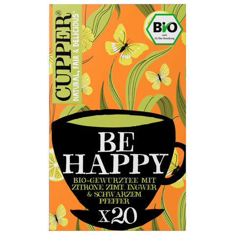 4x Bio Cupper Be Happy Gewürztee 20er/40g