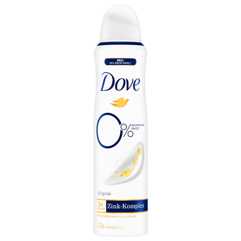 6x Dove Deospray Zink Komplex Original ohne Aluminium 150ml