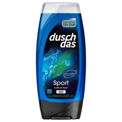 6x Duschdas 3-in-1 Duschgel & Shampoo Sport 225ml