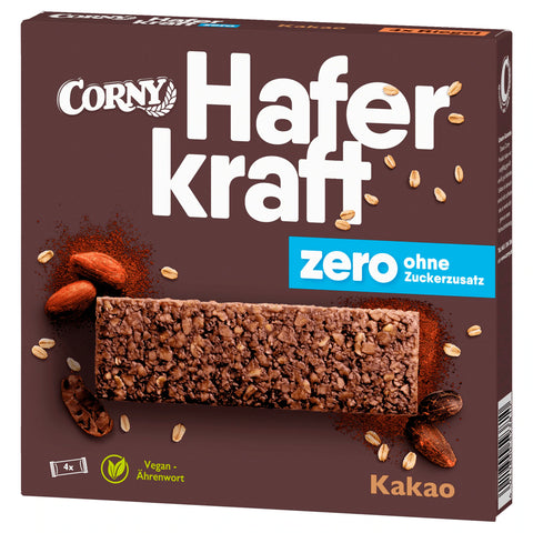 12x Corny 4er-Haferkraft Zero Kakao 140g