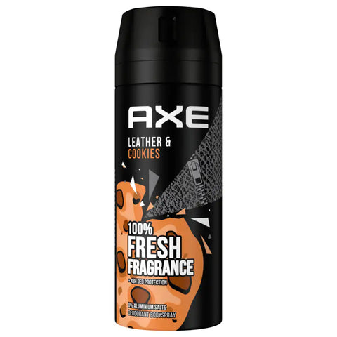 6x Axe Deospray Leather & Cookies ohne Aluminium 150ml