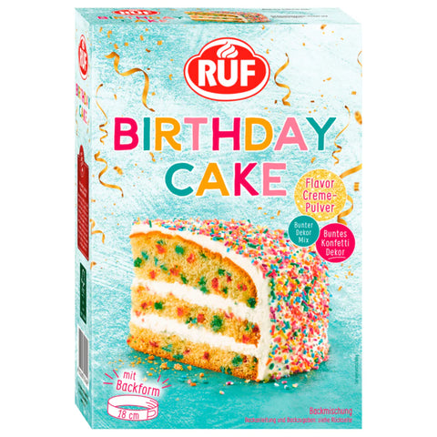 7x Ruf Backmischung Birthday Cake 425g