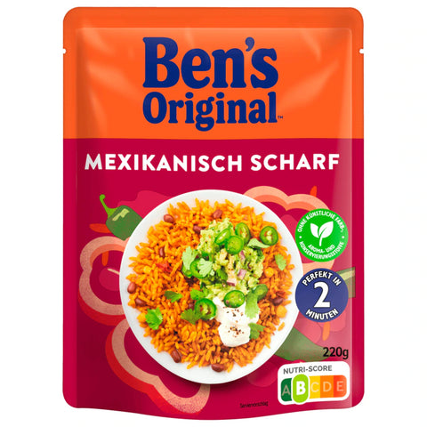 6x Ben's Original Express Mexikanisch scharf 220g