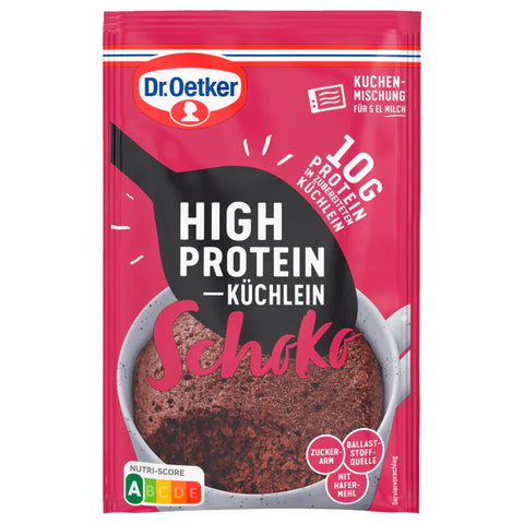 12x Dr. Oetker Backmischung High Protein Küchlein Schoko 50ml