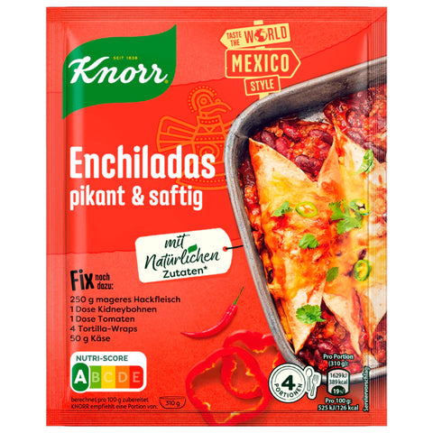 30x Knorr Enchiladas pikant & saftig 33g