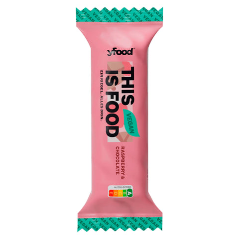 12x yfood Riegel Raspberry & Chocolate vegan 60g