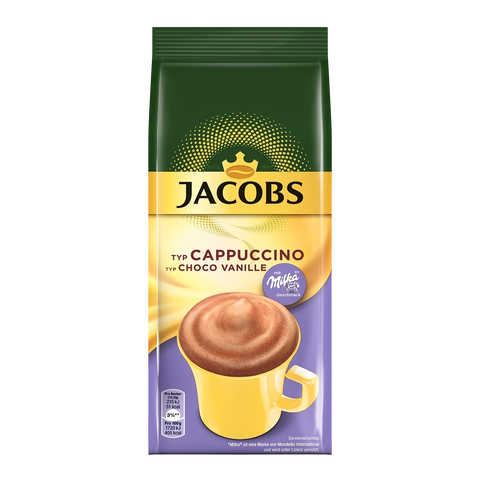 12x Jacobs Cappuccino Beutel Vanille 500g