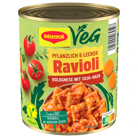 6x Maggi Veg Ravioli Bolognese vegan 800g