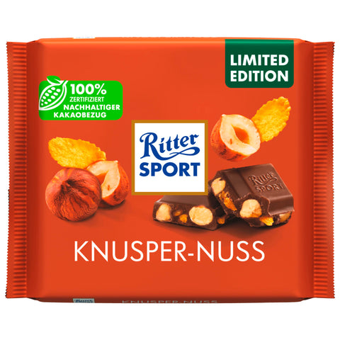 10x Ritter Sport Knusper-Nuss 100g