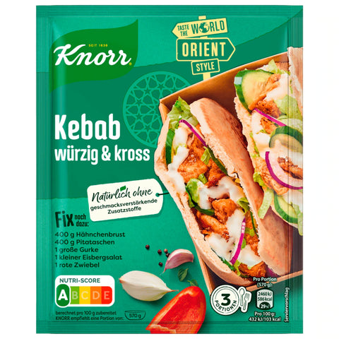 30x Knorr Fix Kebab würzig & kross 30g