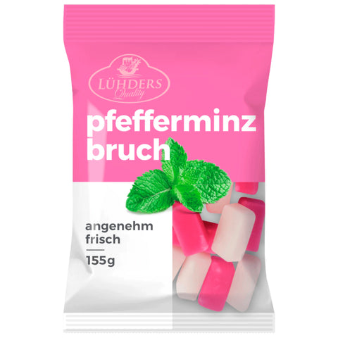 14x Lühders Pfefferminz-Bruch 155g