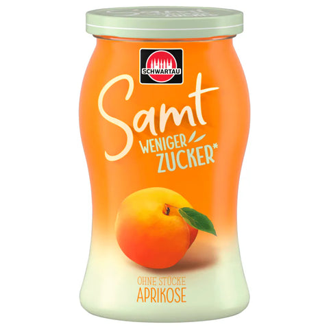 8x Schwartau Samt Aprikose weniger Zucker 255g