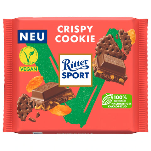 10x Ritter Sport Crispy Cookie vegan 100g