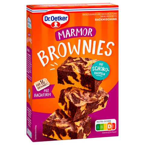 8x Dr. Oetker Backmischung Marmor Brownies 456g