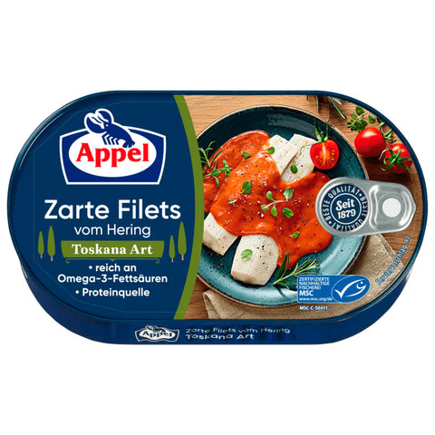 10x Appel Zarte Filets vom Hering Toskana Art 200g