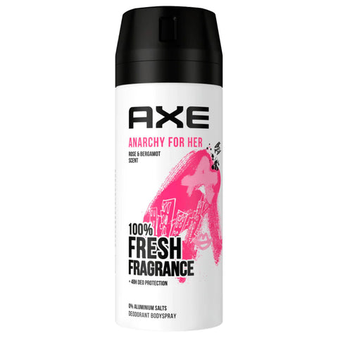 6x Axe Deospray Anarchy for Her ohne Aluminium 150ml