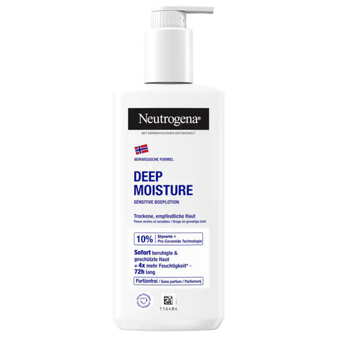 6x Neutrogena Sensitive Bodylotion Deep Moisture 250ml