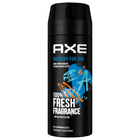 6x Axe Deospray Anarchy for Him ohne Aluminium 150ml