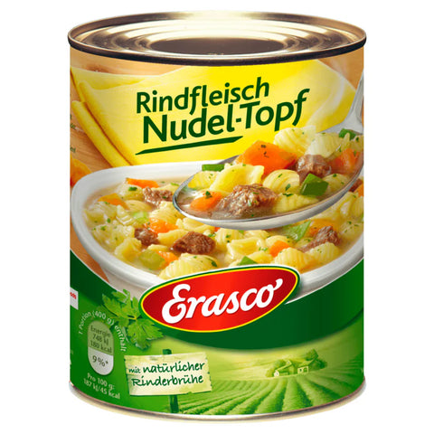 6x Erasco Rindfleisch-Nudeltopf 800g