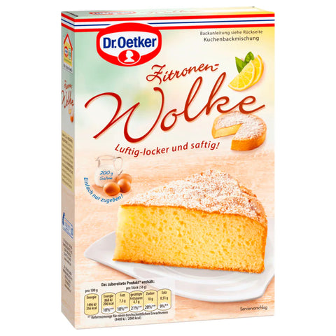 8x Dr. Oetker Backmischung Zitronen-Wolke 430g