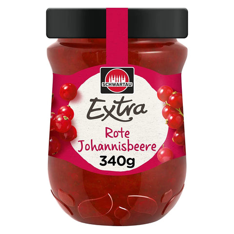 8x Schwartau Extra Rote Johannisbeere 340g