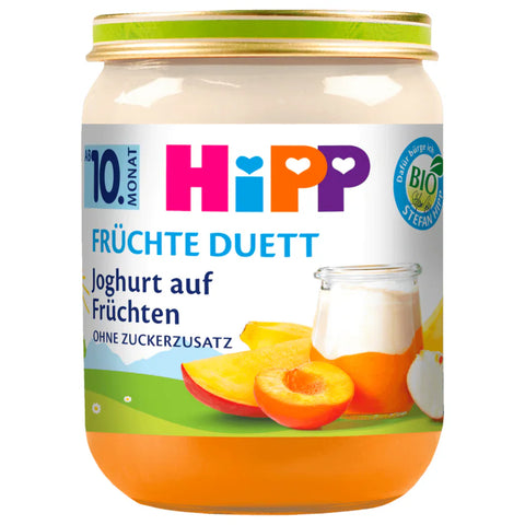 6x Hipp Früchte-Duett Bio Joghurt auf Früchten 160g