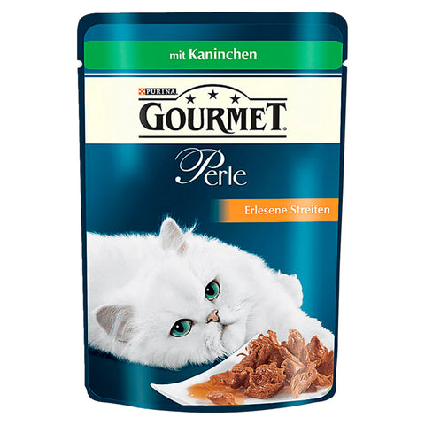 26x Purina Gourmet Perle Kaninchen Streifen 85g