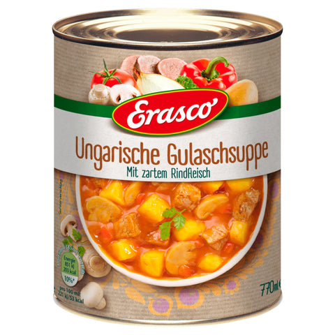 6x Erasco Neue Welten Ungarische Gulaschsuppe 770ml