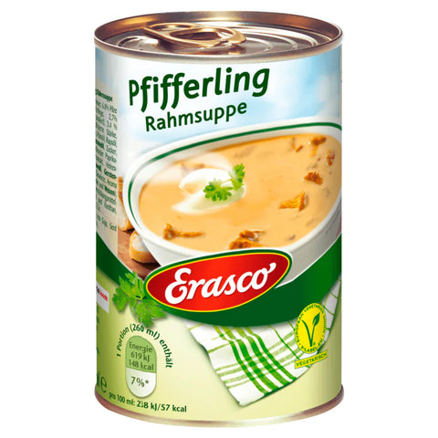 6x Erasco Pfifferling-Rahmsuppe 390ml