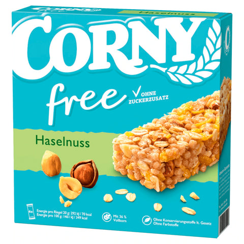 10x Corny free Haselnuss 6er/120g