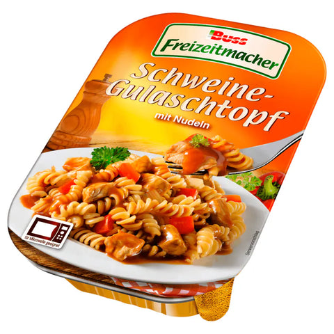 12x Buss Freizeitmacher Schweine-Gulaschtopf mit Nudel 300g