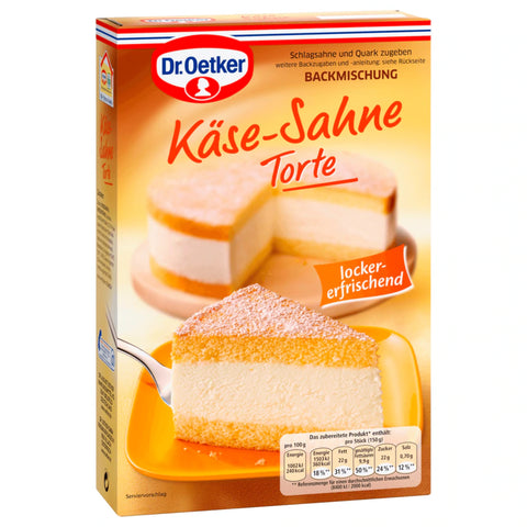 8x Dr. Oetker Käse-Sahne-Torte Backmischung 385g