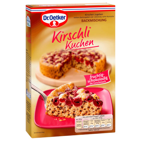 8x Dr. Oetker Backmischung Kirschli-Kuchen 435g