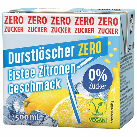 12x Durstlöscher Eistee Zitrone Zero 500ml