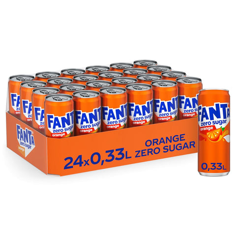 24x Fanta Orange Zero 0,33l Ds