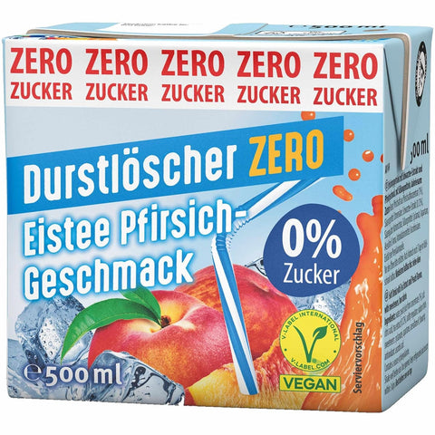 12x Durstlöscher Eistee Pfirsich Zero 500ml