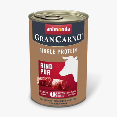 6x Animonda Gran Carno Rind Pur Hund 400g