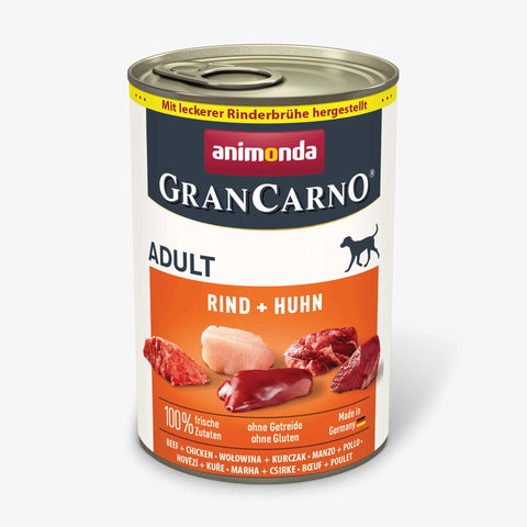 6x Animonda Gran Carno Rind/Huhn Hund 400g