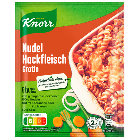 20x Knorr Fix Nudel-Hackfleisch-Gratin 36g