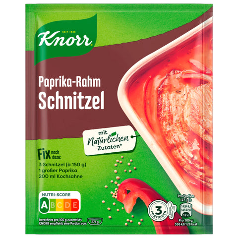 21x Knorr Fix Paprika-Rahm Schnitzel 3 Portionen 43g